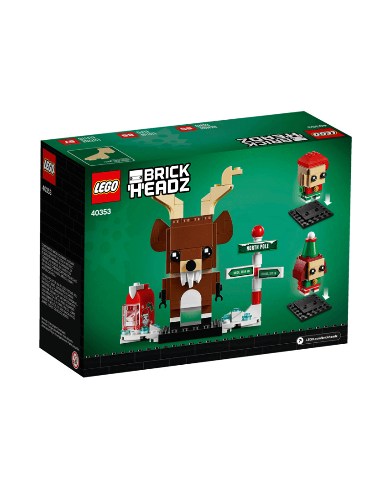 Featured image for “Lego 40353: Brick Headz Reindeer, Elf, and Elfie”