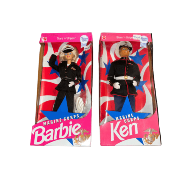 Marine Corps Stars N Stripe Barbie and Ken 1