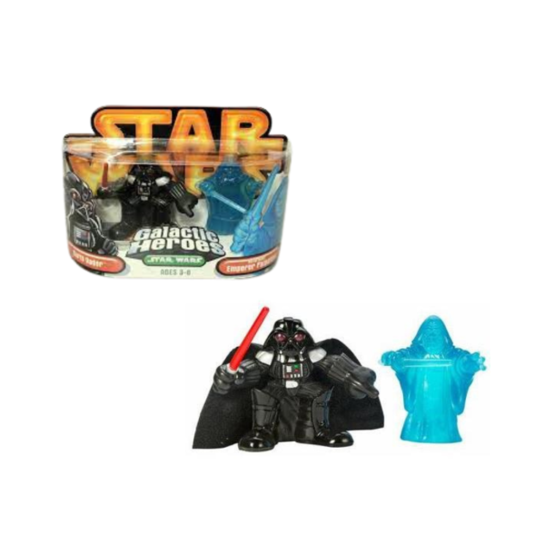 Star Wars Galactic Heroes Darth Vader and Holographic Emperor Plapatine 1