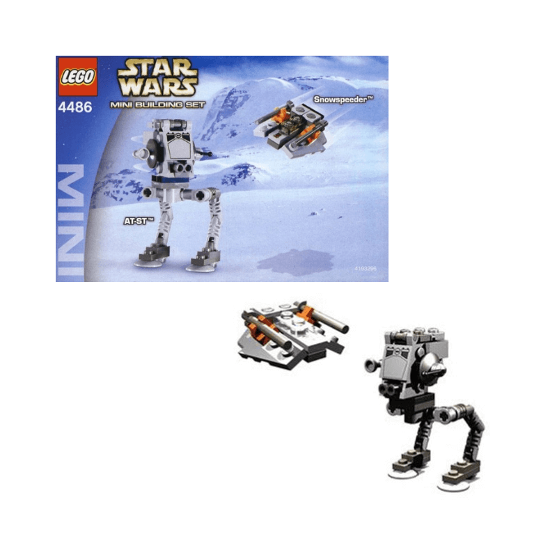 Featured image for “Lego 4486 Min Star Wars AT-ST & Snowspeeder Set”