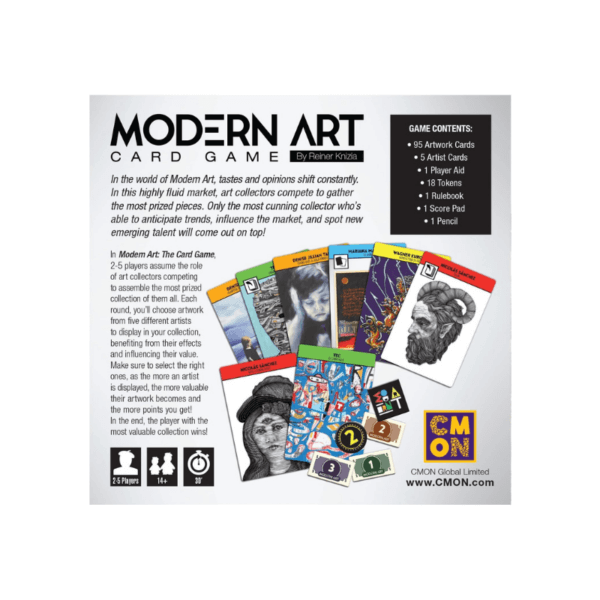 Modern Art Card Game 1st Edition 2